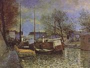 Alfred Sisley Saint-Martin Canal in Paris France oil painting artist